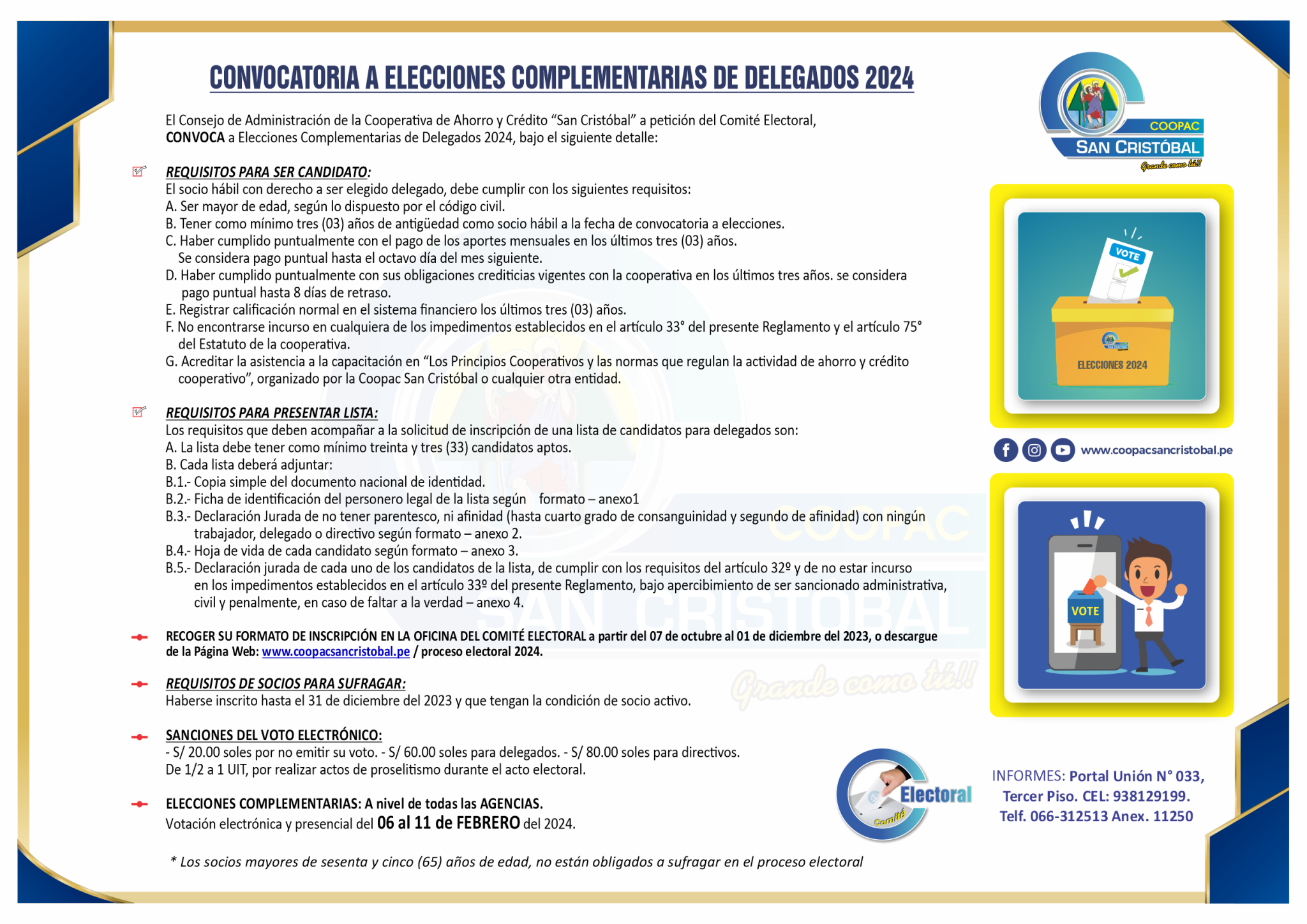 Proceso Electoral 2024 SCH